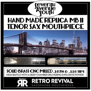 RETRO REVIVAL Seventh Ave. South 107 -  Replica 1980' Guardala MB II - mouthpiece for tenor saxophone
