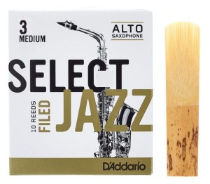 D'ADDARIO SELECT JAZZ FILED - reed for alto saxophone 3M