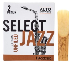 D'ADDARIO SELECT JAZZ UNFILED - reed for alto saxophone 2M