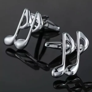 Spinki do mankietów koszuli - nuty