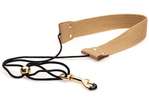 1. DRACO - pasek do saksofonu - beżowy.jpg