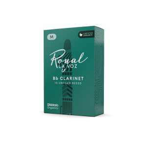 D'ADDARIO ROYAL LA VOZ ORGANIC - stroik do klarnetu Bb - MEDIUM