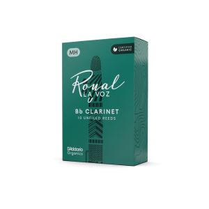 D'ADDARIO ROYAL LA VOZ ORGANIC - stroik do klarnetu Bb - MEDIUM HARD